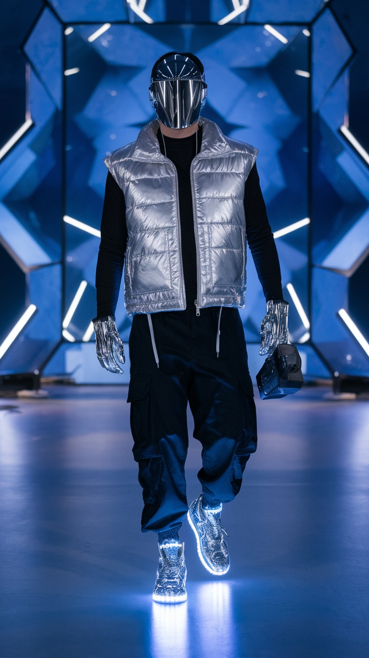 Elevate Your Wardrobe with Mens Futuristic Fashion outfit idea