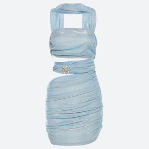 Mermaidcore Glitter Mini Dress