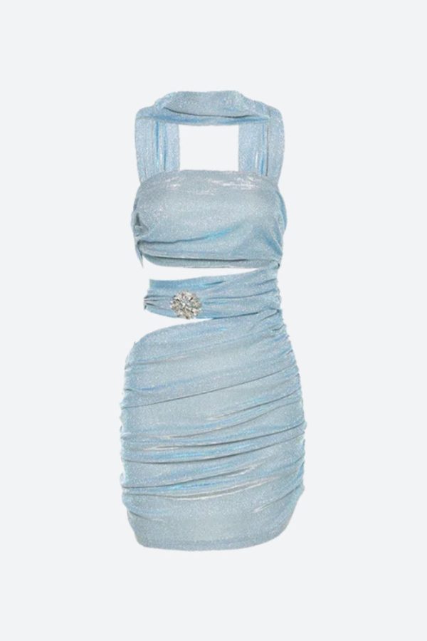 Mermaidcore Glitter Mini Dress