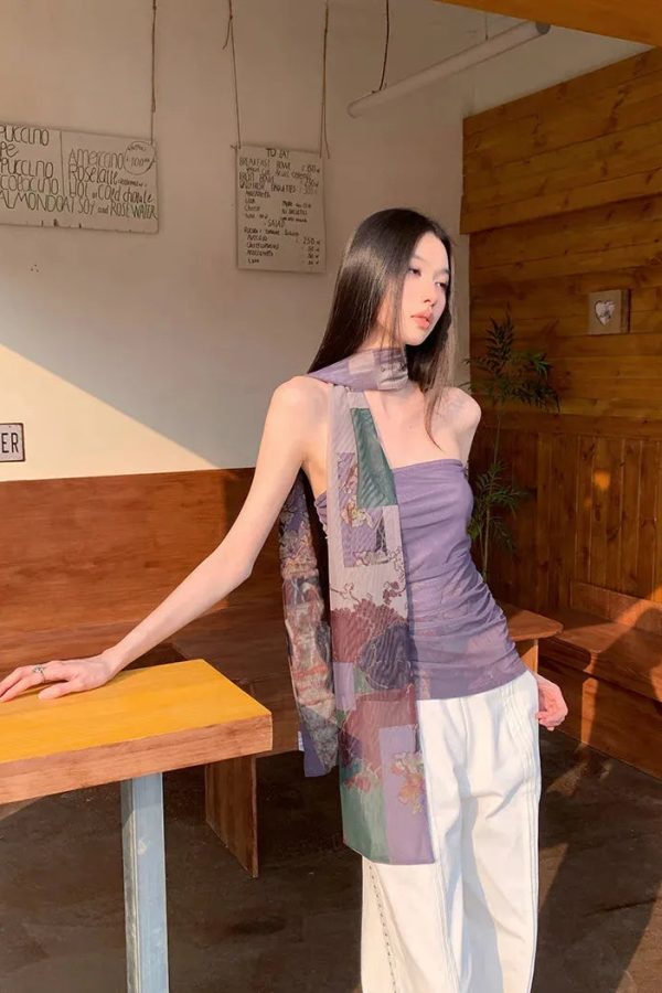 Mesh Layered Tube Top