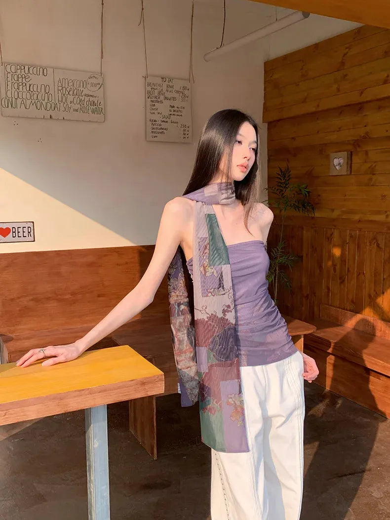 Mesh Layered Tube Top Mesh Layered Tube Top