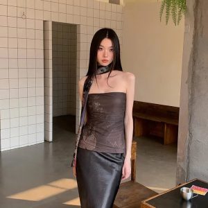 Mesh Layered Tube Top