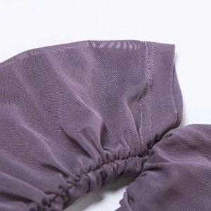 Mesh Ruffled Strapless Mini Dress