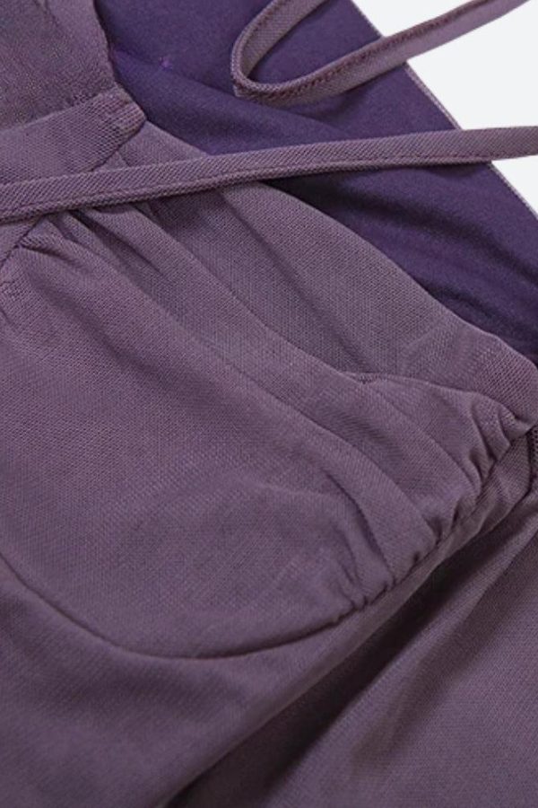 Mesh Split Midi Dress