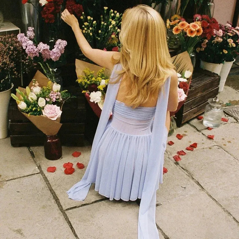 Mesh Strapless Mini Dress Mesh Strapless Mini Dress