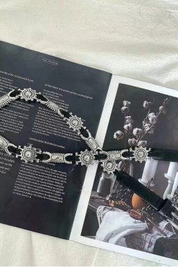 Metal Faux Leather Tiny Belt