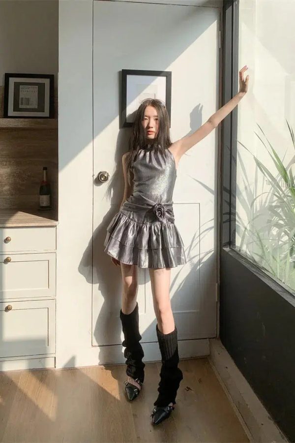 Metallic Mini Dress