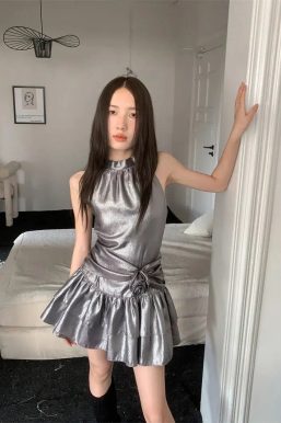 Metallic Mini Dress