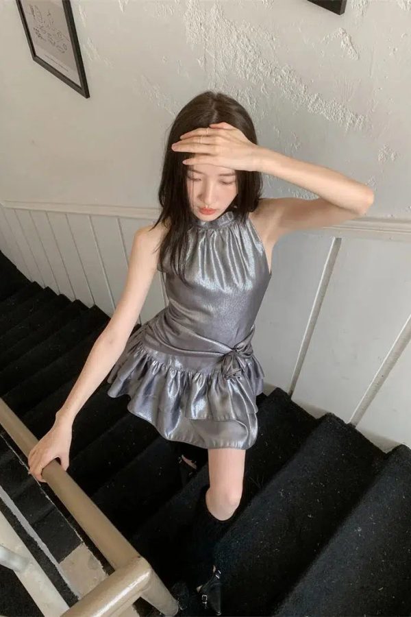 Metallic Mini Dress