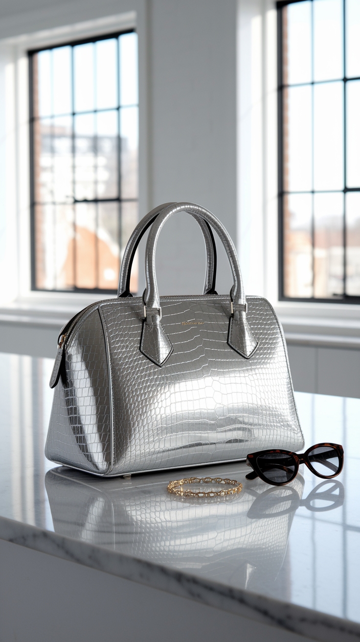 Shimmer and Shine with a Chic Metallic Bag in 2023 outfit idea