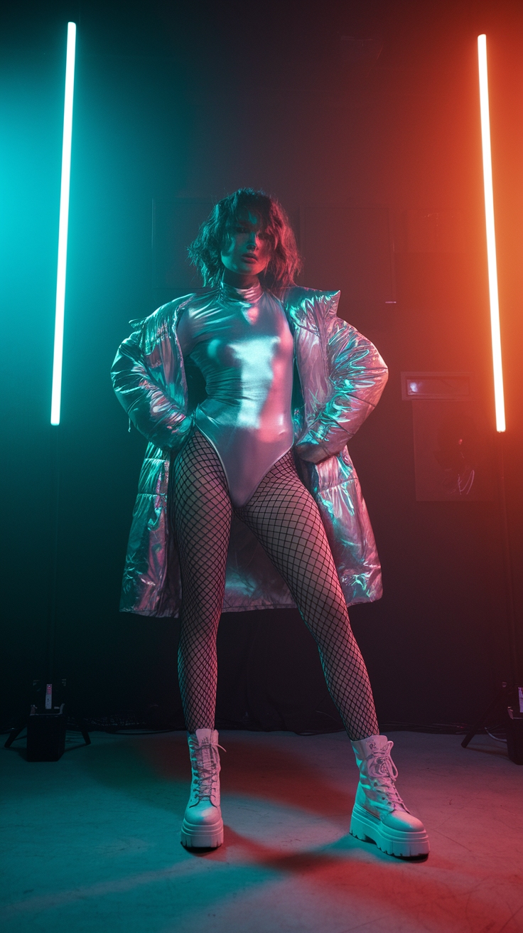 Metallic Bodysuit Outfit: Sleek and Stunning Ensembles outfit idea