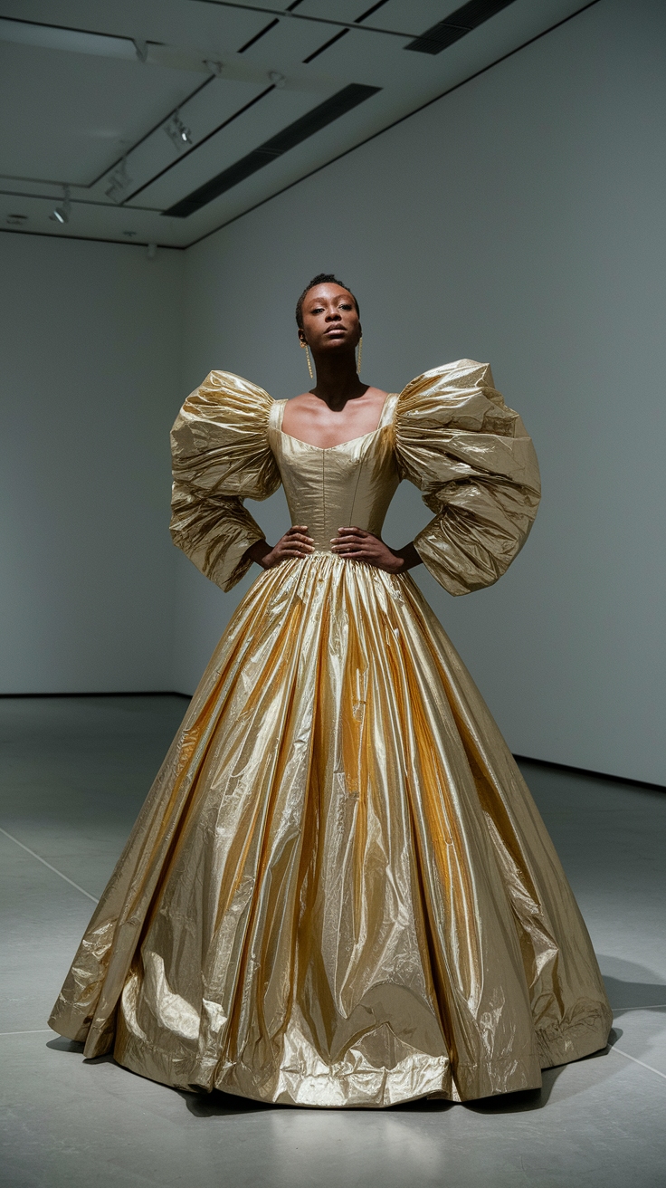 Must-Have Metallic Dress Black Women Should Own outfit idea