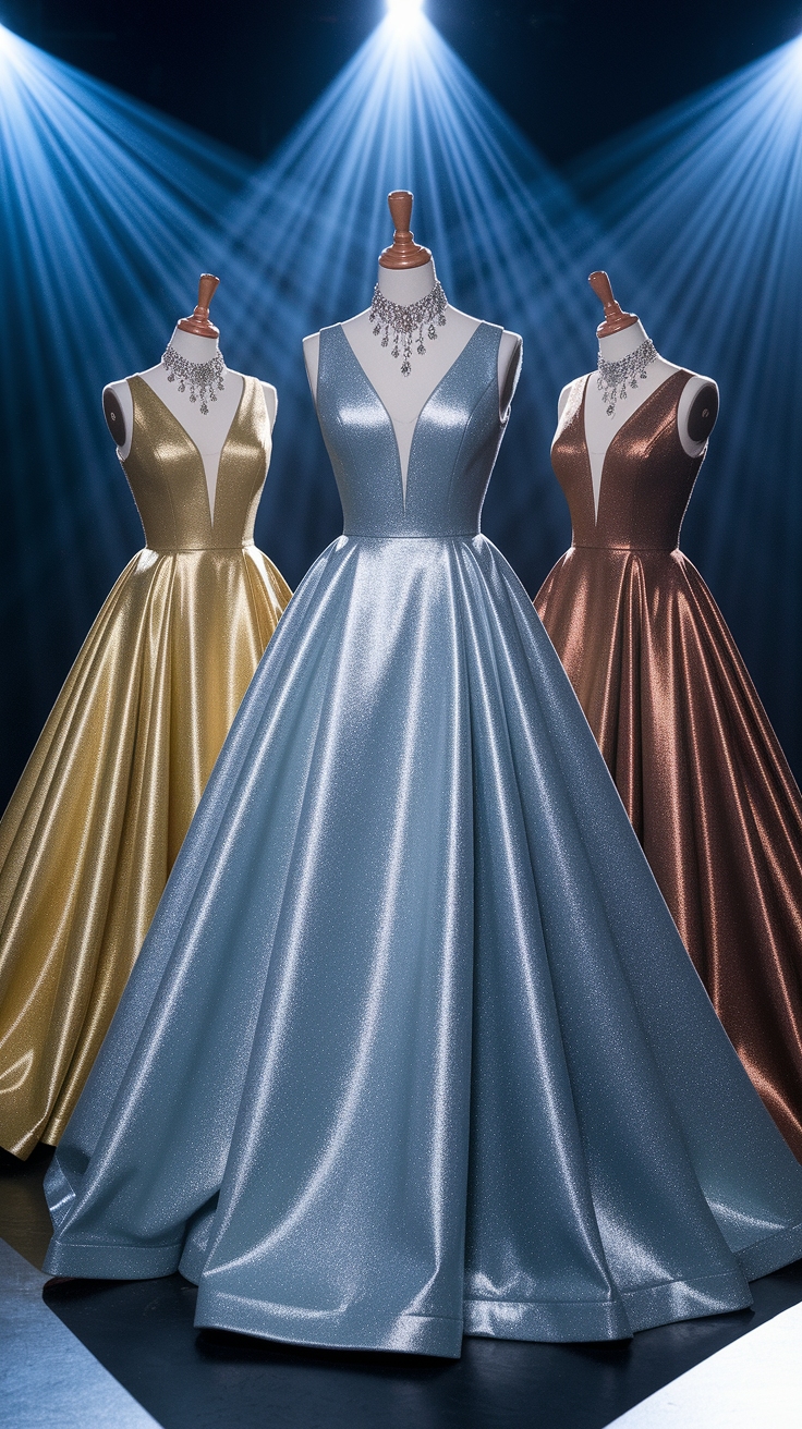 Why Metallic Dresses Long are a Must-Have This Season outfit idea