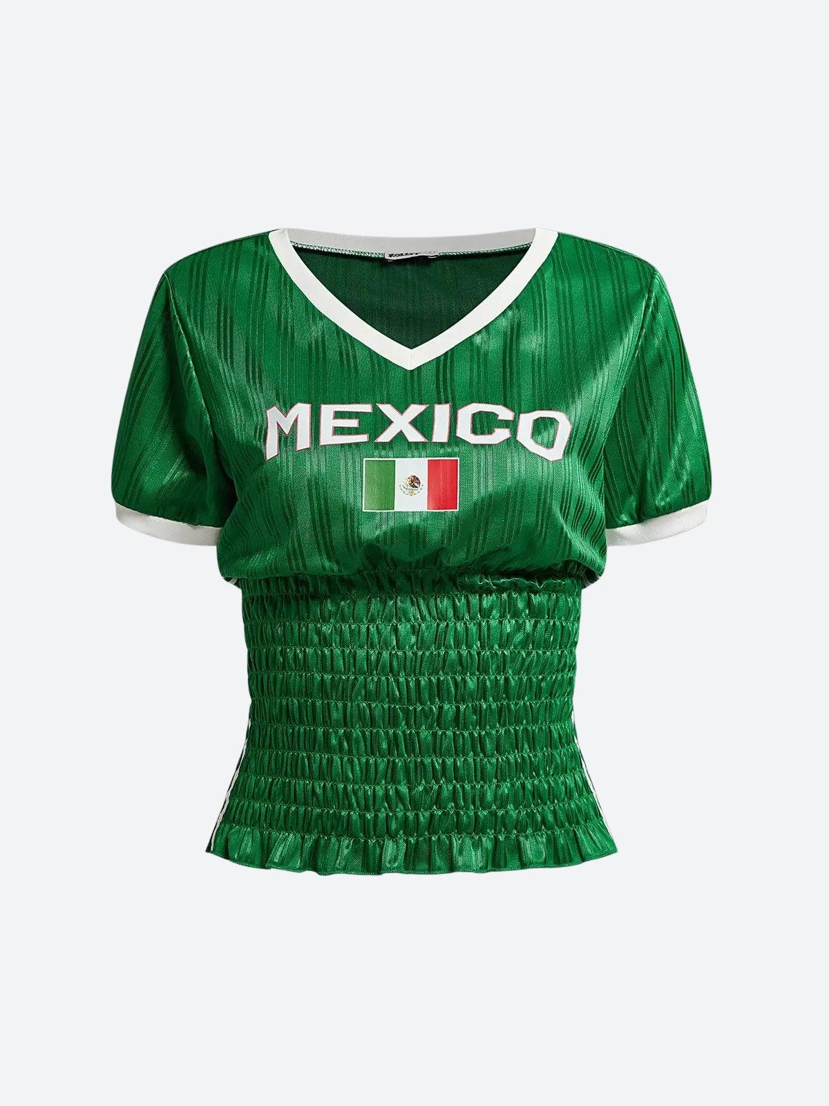 Mexico Ruched Jersey Top Mexico Ruched Jersey Top