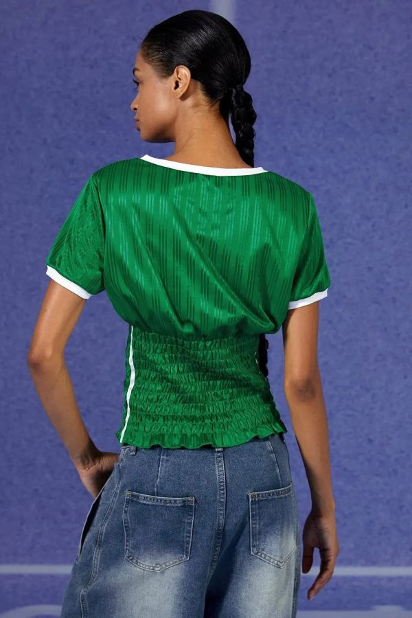 Mexico Ruched Jersey Top