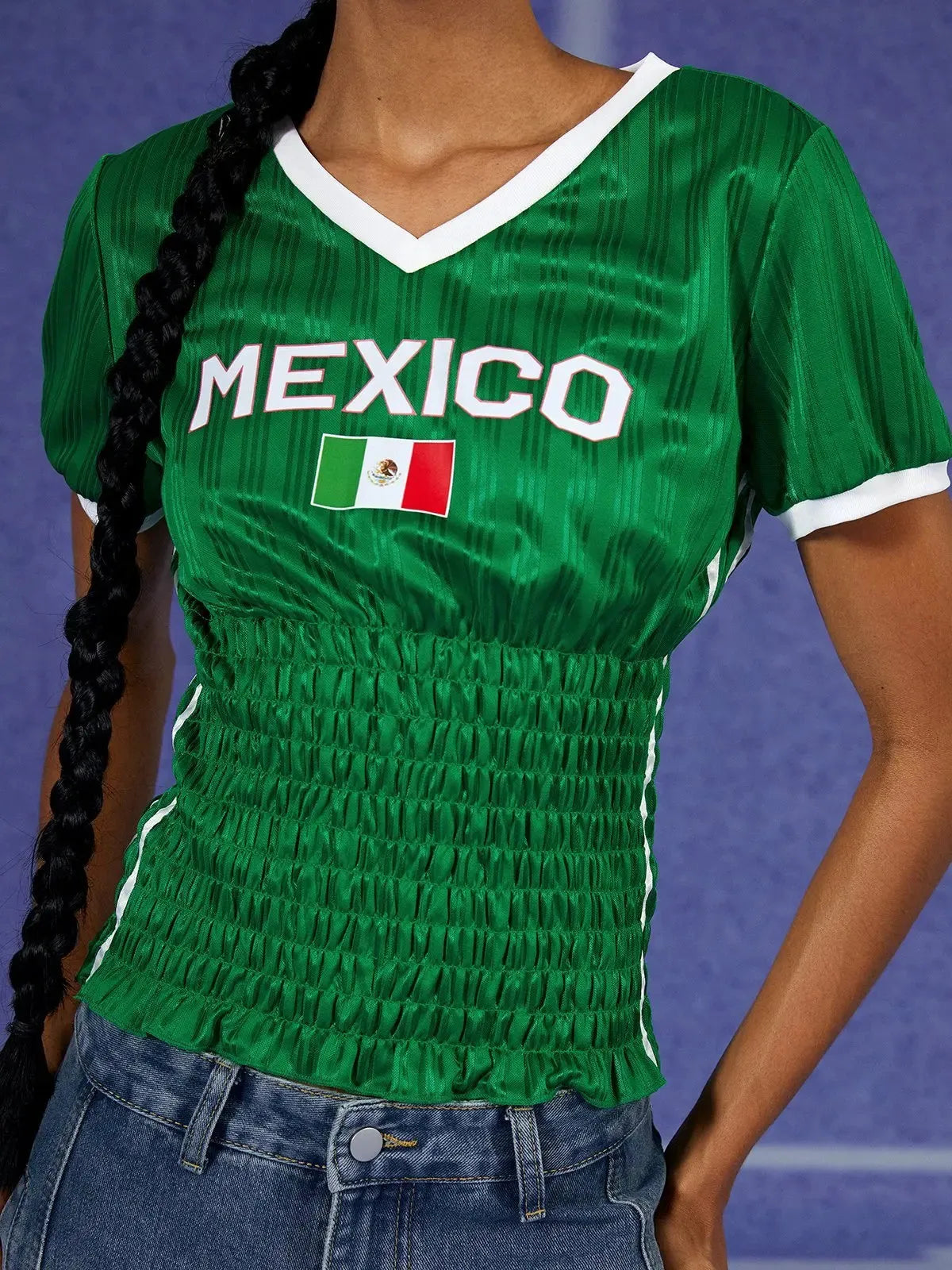 Mexico Ruched Jersey Top Mexico Ruched Jersey Top