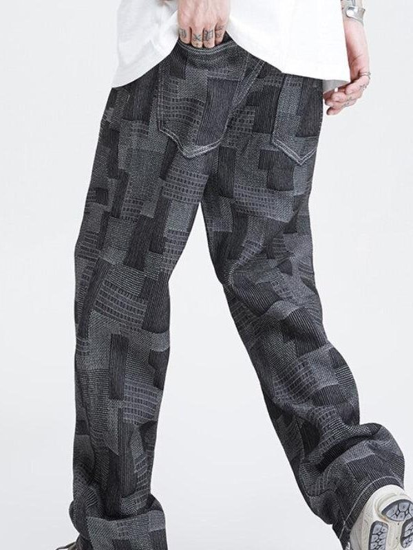 Mid Wash Wide Leg Jeans