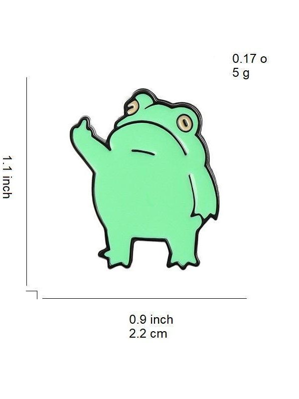 Middle Finger Frog Pins