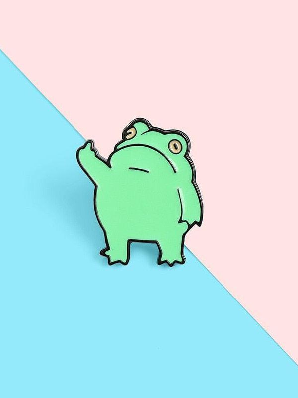Middle Finger Frog Pins