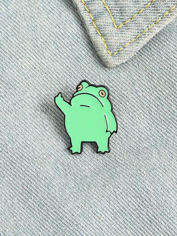 Middle Finger Frog Pins