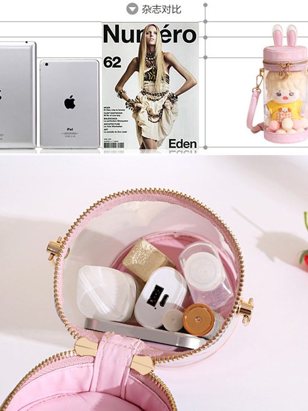 Mini Transparent Bunny Ita Bag – 20cm, 15cm, 10cm Doll Bag