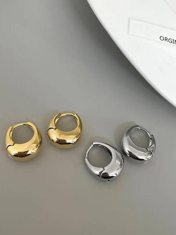 Minimal Round Earrings - Gold Belly Button Piercing Rings