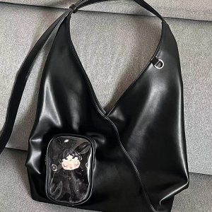 Minimalist Triangle-Design Ita Shoulder Bag