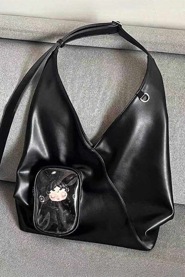 Minimalist Triangle-Design Ita Shoulder Bag