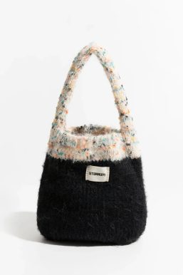 Multicolor Knitted Bucket Bag