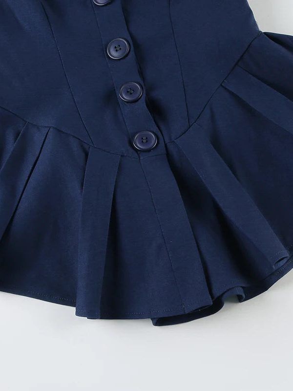 Nautical Button Mini Dress