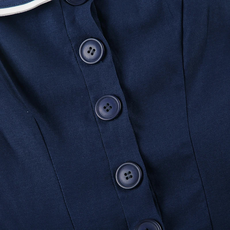 Nautical Button Mini Dress Nautical Button Mini Dress