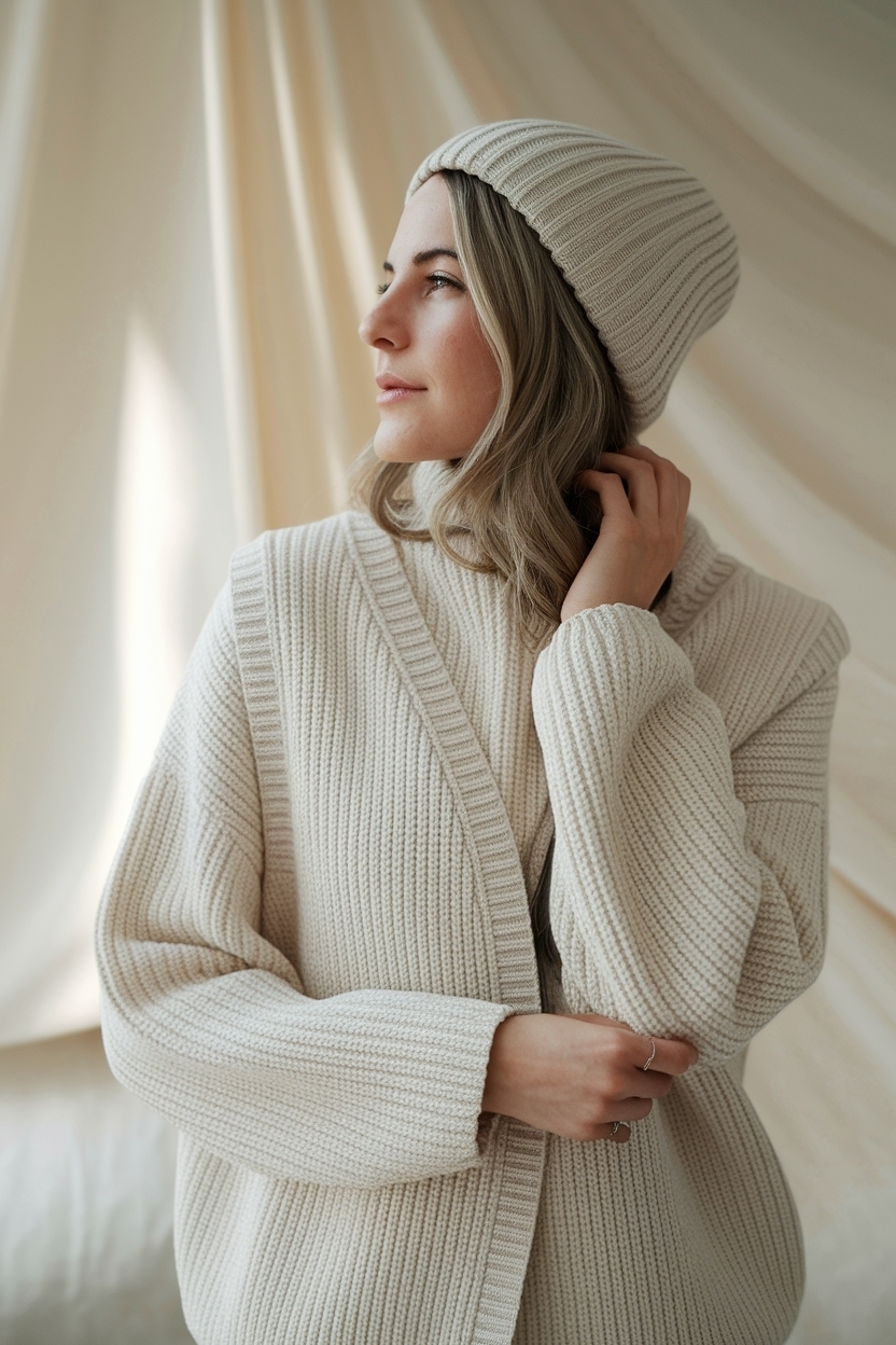 Neutral Calming Vest Styled for Minimalist Look outfit idea