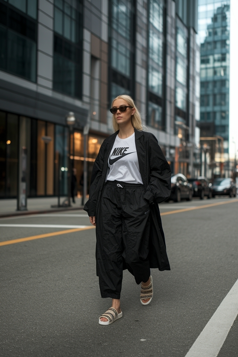 Nike Sandals Women Outfits Baddie: Summer Vibes for Baddies outfit idea