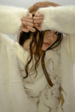 Off Shoulder Distressed Knit Sweater