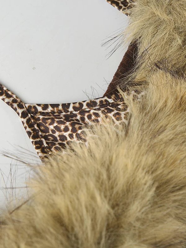 Off Shoulder Faux Fur Top