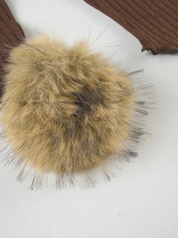 Off Shoulder Faux Fur Top