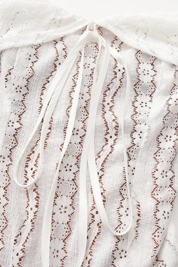 Off-Shoulder Lace Maxi Dress