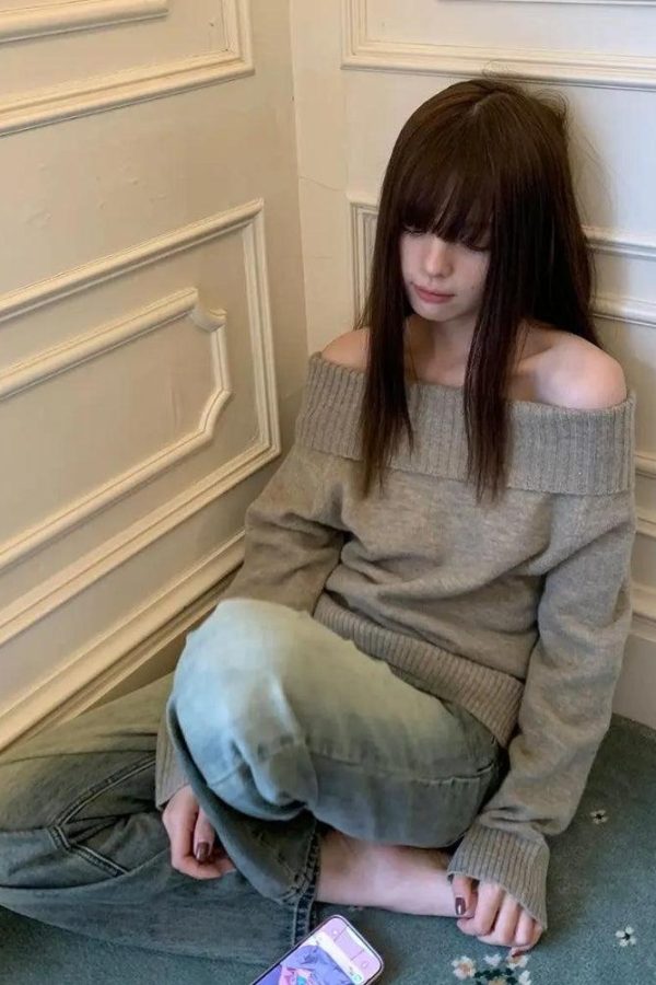Off Shoulder Sweater