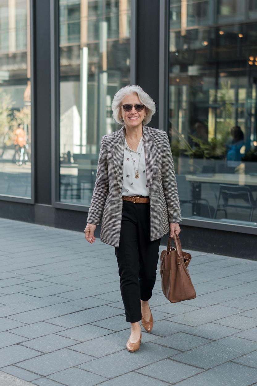 Office Casual Outfits Women Over 60: Professional Yet Stylish outfit idea