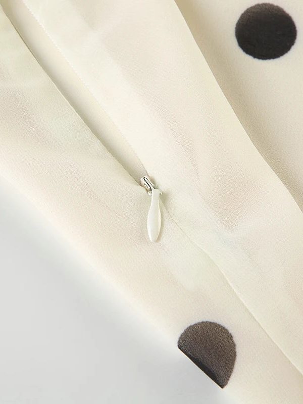 Old Money Polka Dot Midi Skirt