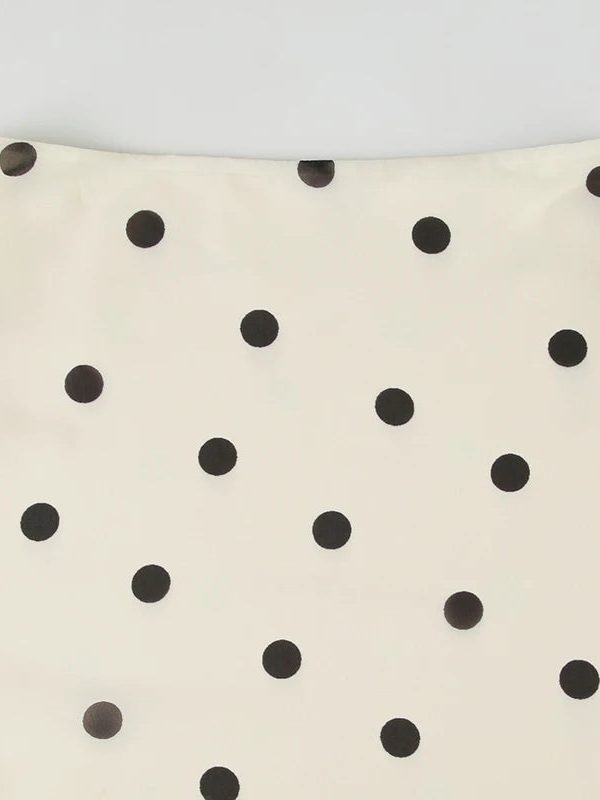 Old Money Polka Dot Midi Skirt