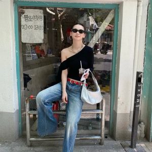 One Shoulder Basic Top