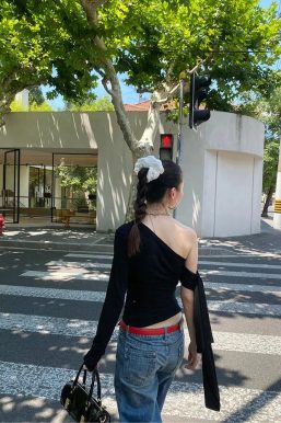 One Shoulder Basic Top