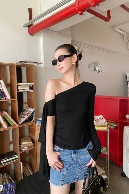 One Shoulder Basic Top