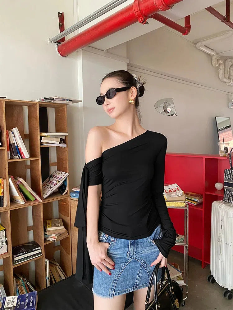 One Shoulder Basic Top One Shoulder Basic Top