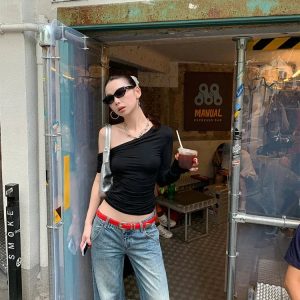 One Shoulder Basic Top