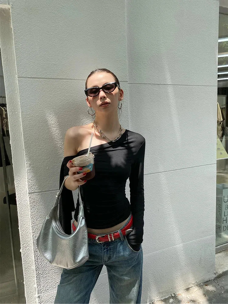 One Shoulder Basic Top One Shoulder Basic Top