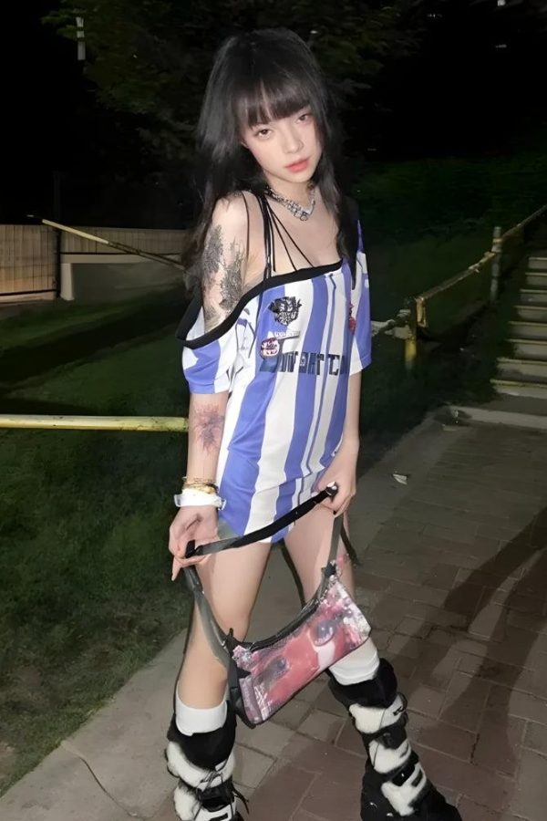 One Shoulder Jersey Top