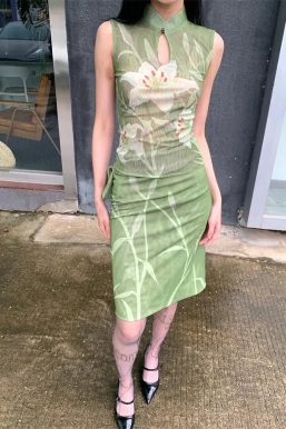 Orchid Top & Midi Skirt Two Piece Set