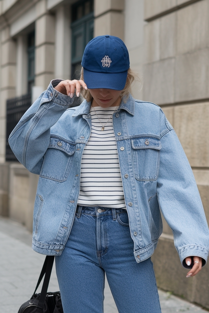 Outfit with Baseball Cap for Women: Sporty Chic Attire outfit idea